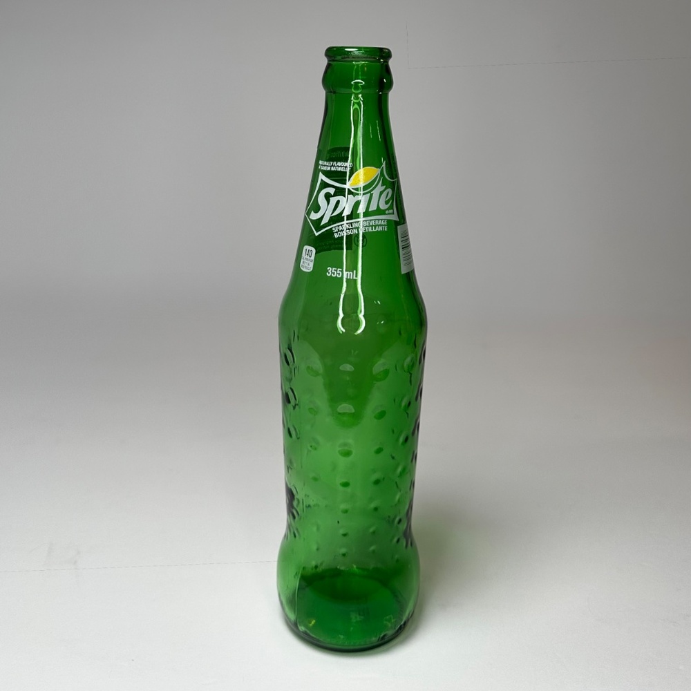 ✨2 for $20 Deal✨ Vintage Sprite Glass Bottle 355 mL Green Dimpled Soda Bottle - Picture 3 of 8
